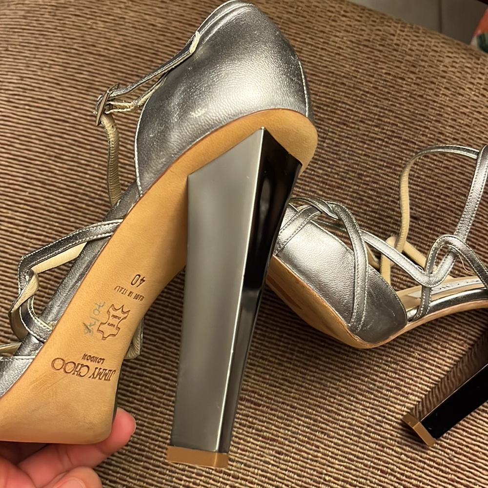 Metallic Jimmy Choos - Picture 5 of 5